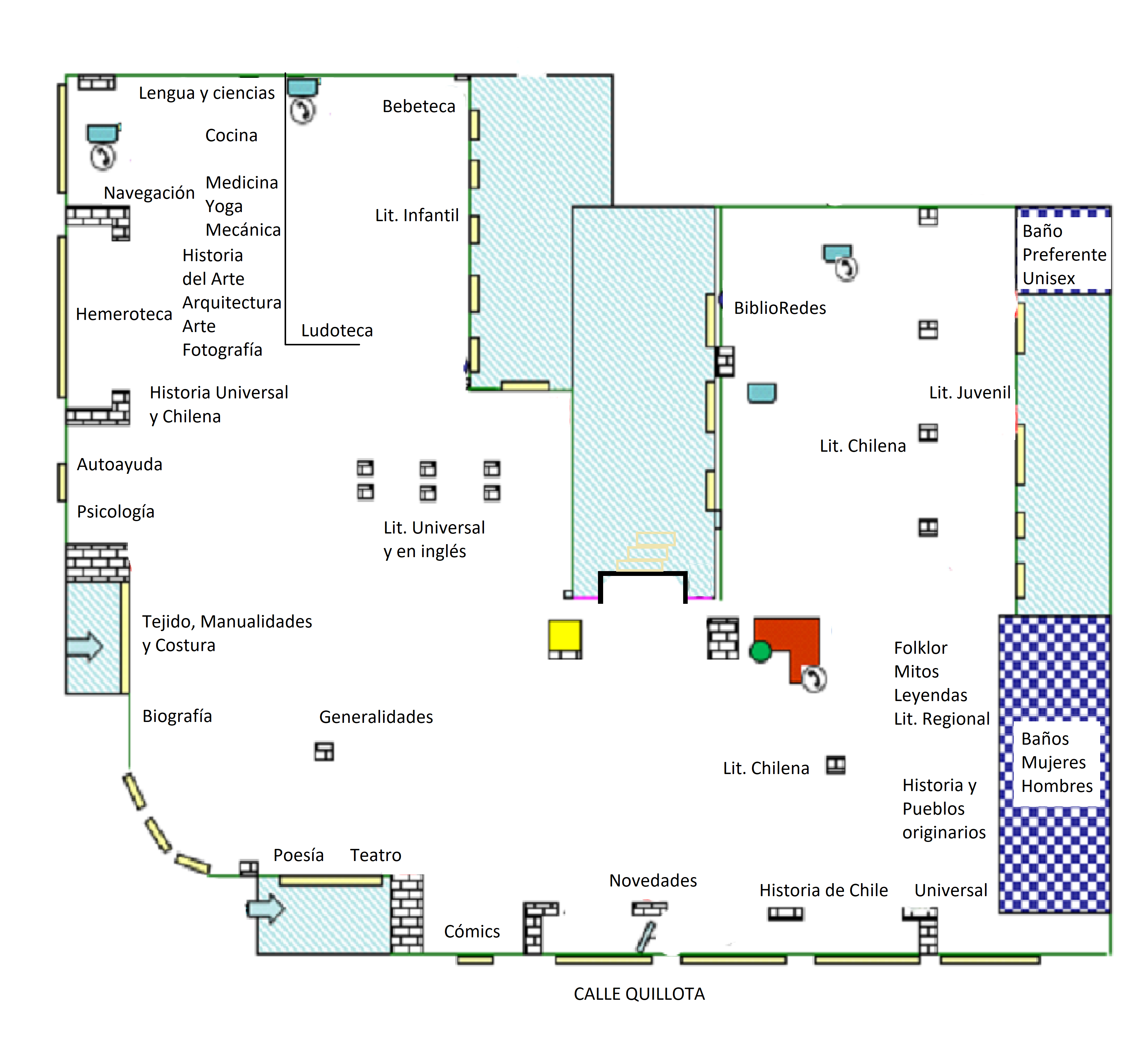 Plano del segundo piso.