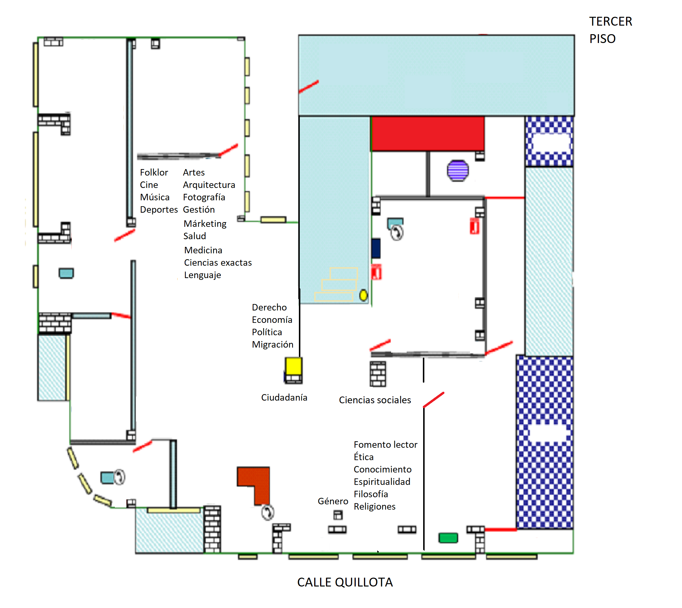 Plano del tercer piso.