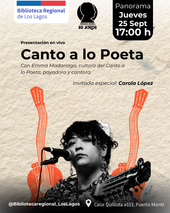 Canto a lo Poeta – Emma Madariaga